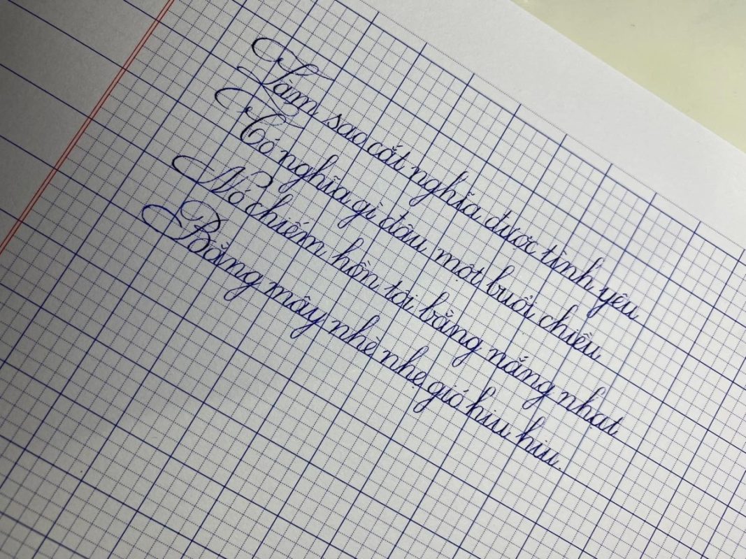 Mẫu luyện viết chữ đẹp cho học sinh mà phụ huynh nên tham khảo - Bút Máy Đậm Ánh Dương.