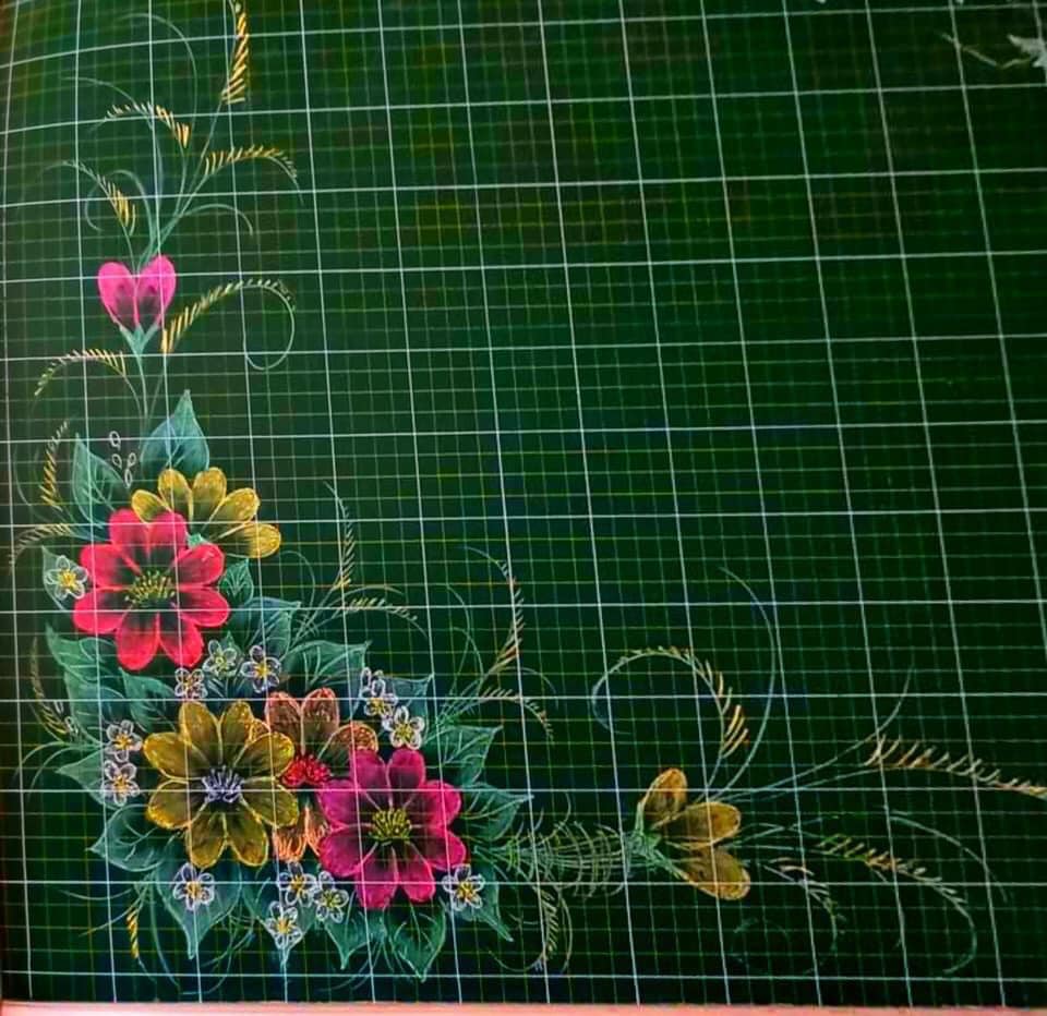 Cách vẽ hoa trang trí bảng mới - Bút máy đậm Ánh Dương