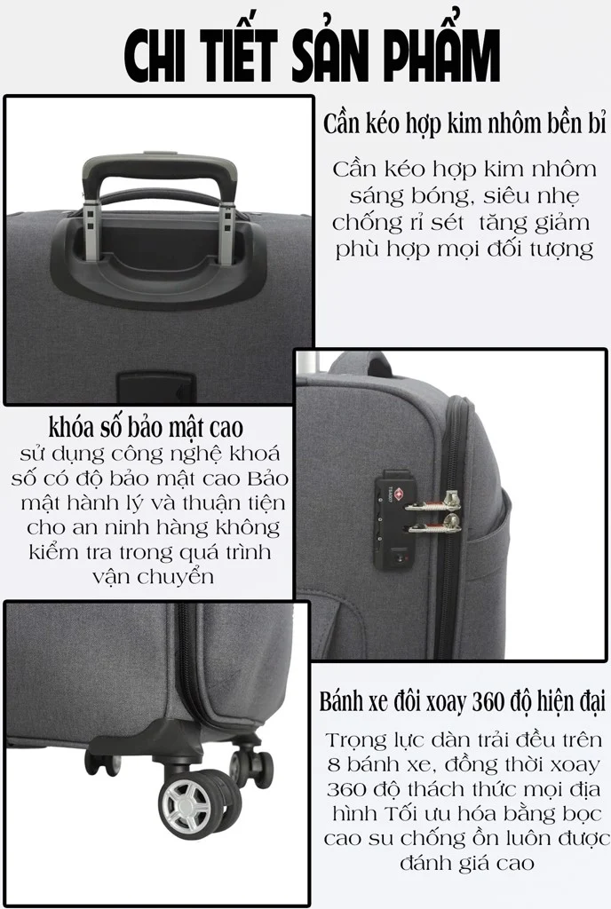 Nên mua vali cỡ nào khi đi nước ngoài? Mua túi xách ở đâu uy tín?